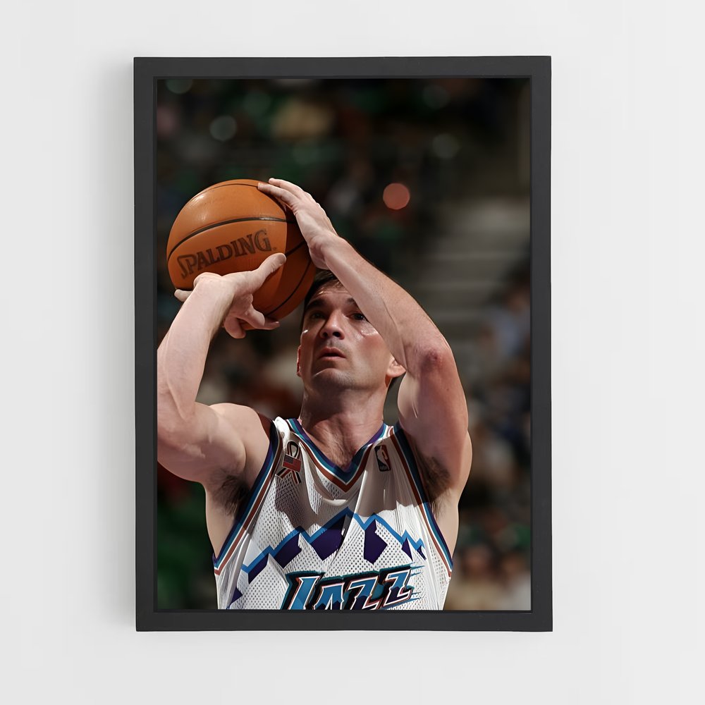Poster John de stockton – affiche Basketball (vue 2)